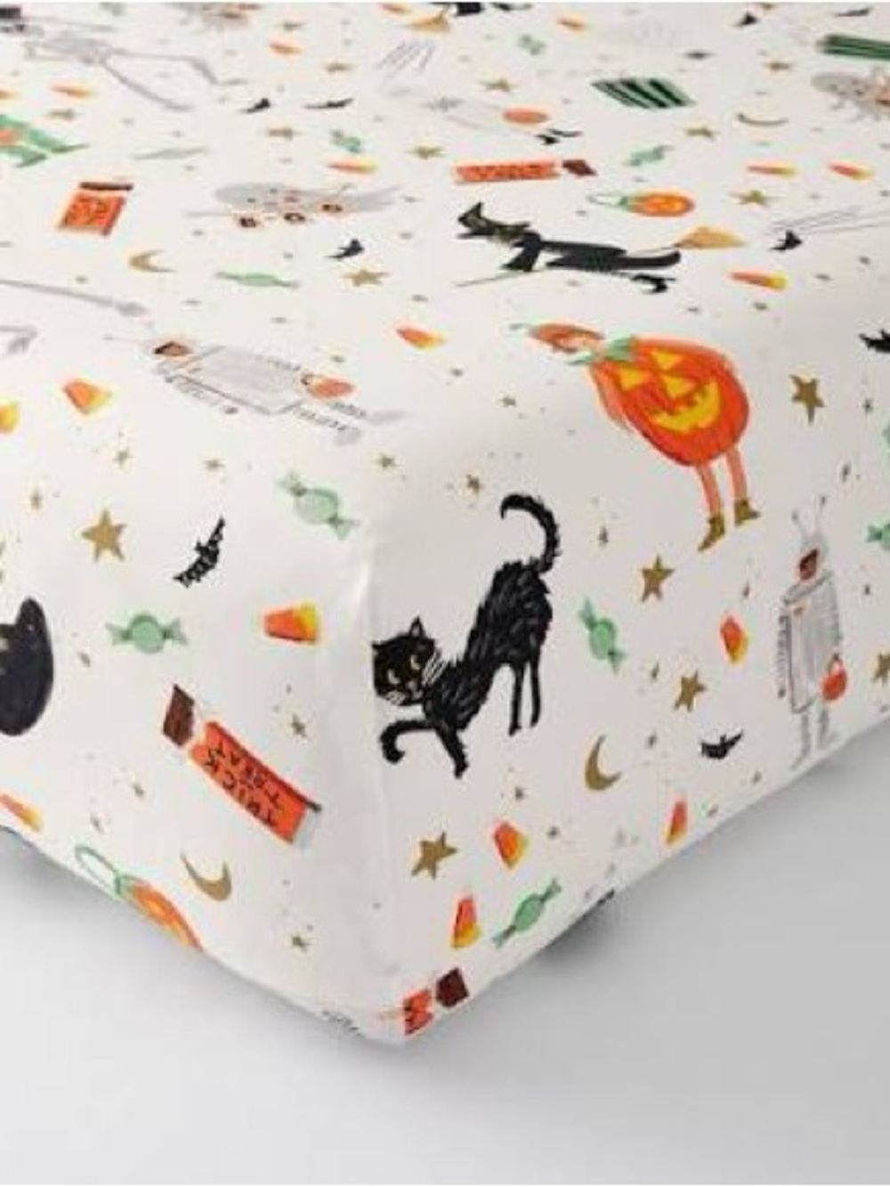 Rifle Paper Co. Halloween Organic Cotton Crib Fitted Sheet- New in packaging